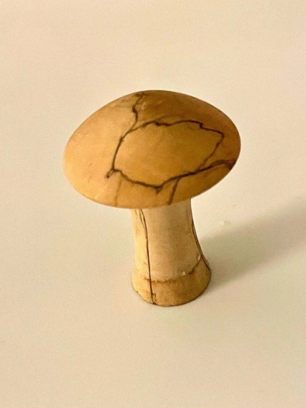 Marbled Mushroom Decor in Brown